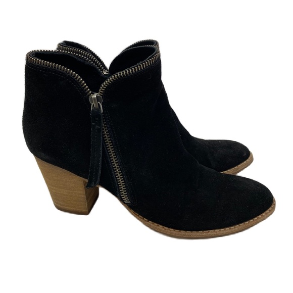 Dolce Vita Shoes - Dolce Vita Black Suede a leather Heel Ankle Boots Zip Closure Women’s 8.5
